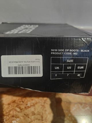 Stivali in pelle neri Savage Island