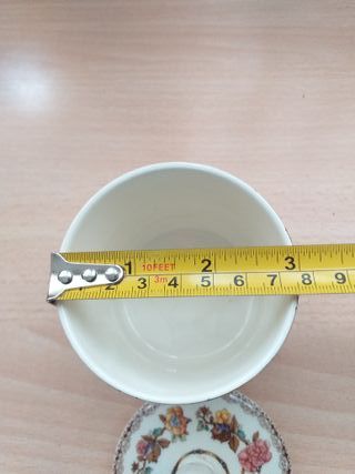 Conjunto tarros tocador de porcelana San Claudio