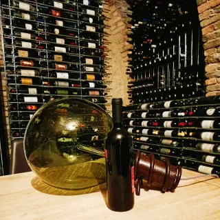 Lampadina in vetro verde