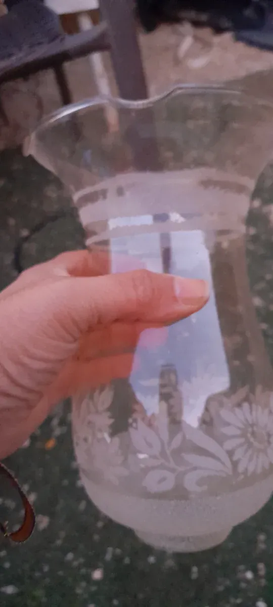 3 Tulipanes de cristal decorados