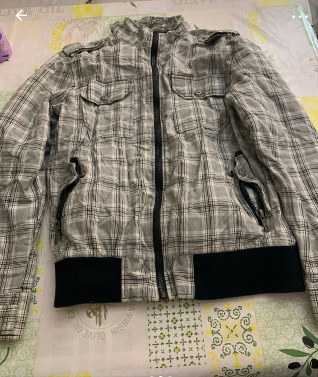 Chaqueta de cuadros hombre