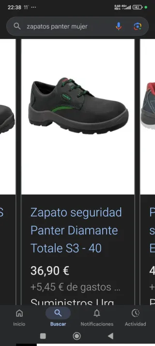 Zapatos de seguridad PANTER negros