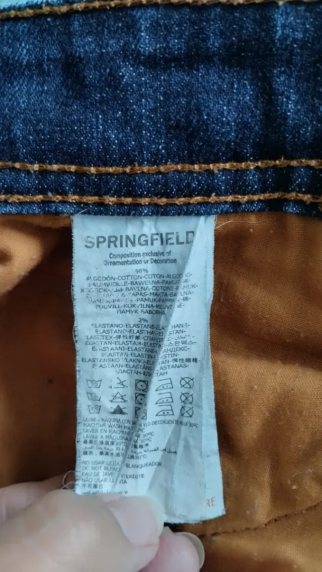 Vaqueros Springfield Talla 42 Azul