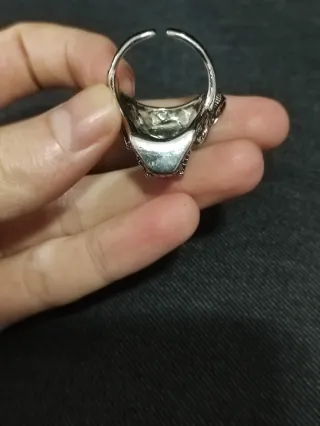 Anillo Calavera Demonio Cuernos vampiro Ajustable