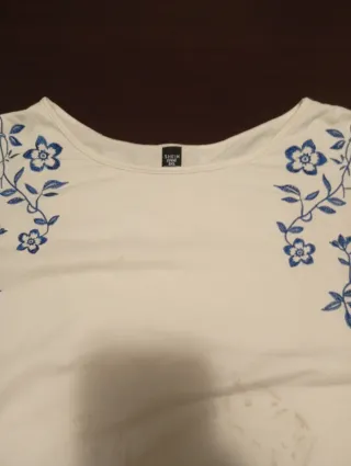 Camiseta azul manga corta
