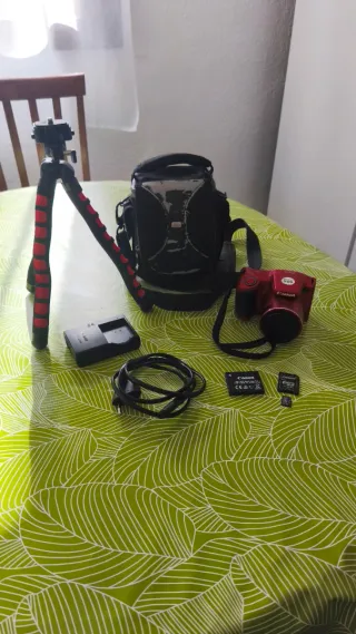 Cámara Canon+ kit completo de fotografía