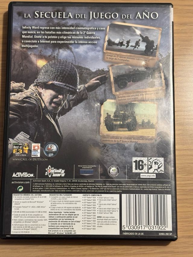 Juego PC Call of Duty 2 DVD-ROM