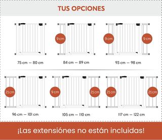 Barrera Seguridad Hauck Open N Stop 75-80 cm Escal