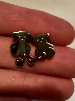 Pendientes Tous Oso Corazón Plata
