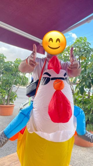 Disfraz inflable gallo adulto