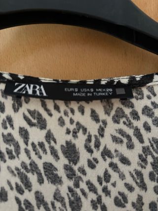 Vestido Zara estampado leopardo