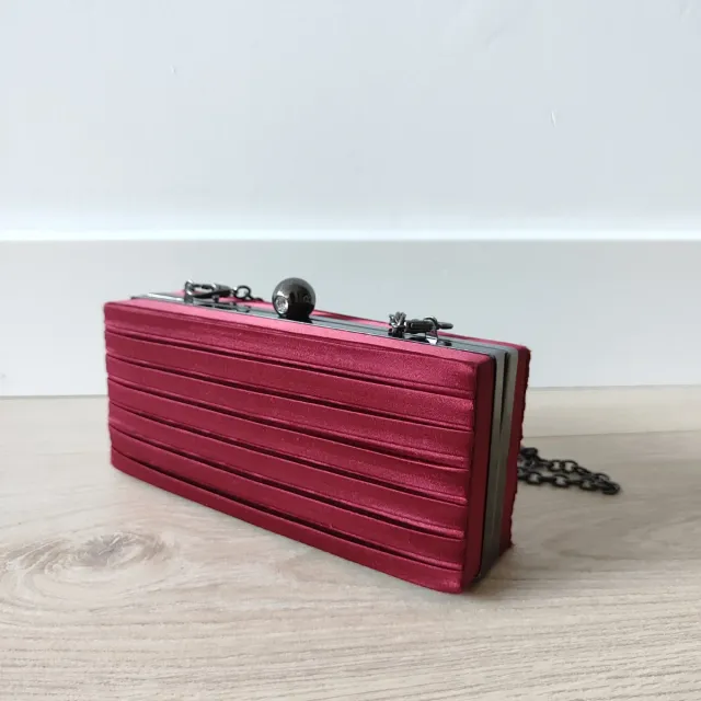 Bolso fiesta burdeos Misako 18x7,5 cm