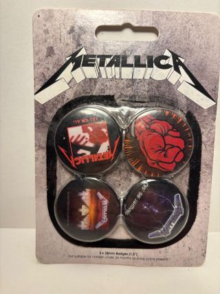 Lotto 4 spille vintage Metallica
