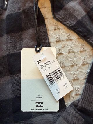 Camisa de cuadros Billabong talla 14