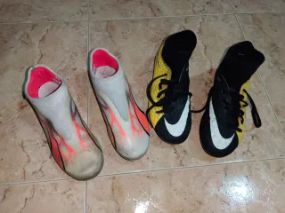 Botas de fútbol niño talla 35