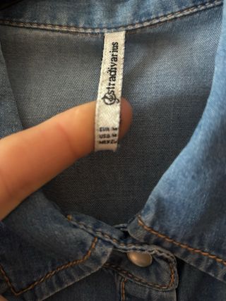 Maxi camisa vaquera Stradivarius