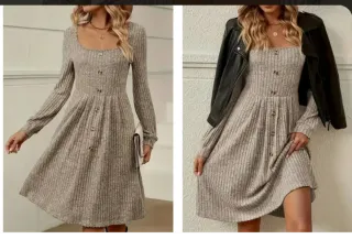 Vestido de punto talla L