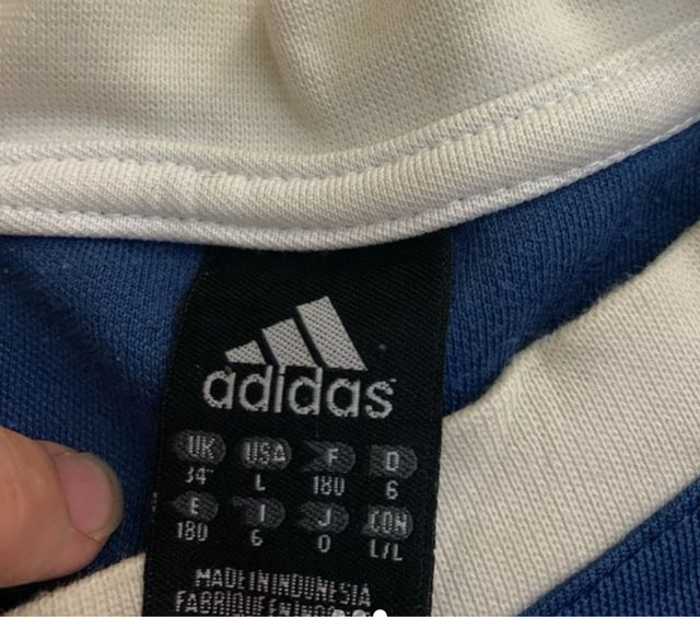 Chaleco Adidas Azul y Blanco