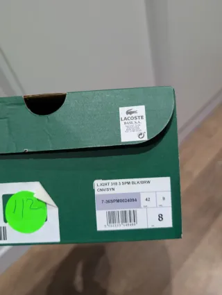 Zapatillas Lacoste Negras y Grises