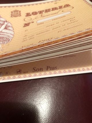 Taco de participaciones Loteria Nacional vintage