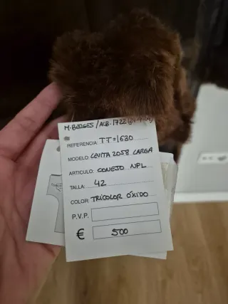 Abrigo Piel Genuina Lujo Marrón