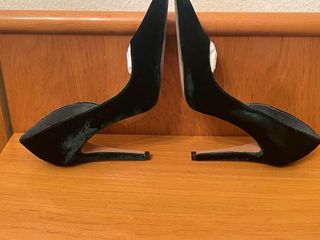 ETXART&PANNO - Zapatos tacón terciopelo verde 40