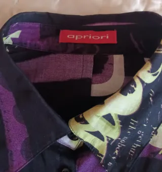 Camisa Apriori Estampada con hombreras