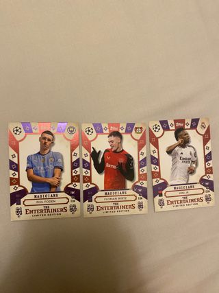 3 Cromos Calcio: Vini Jr, Foden, Wirtz