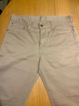 Pantalón Levi Strauss 751 W33 L34 Beige