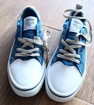 Zapatillas deportivas azules y blancas talla 41