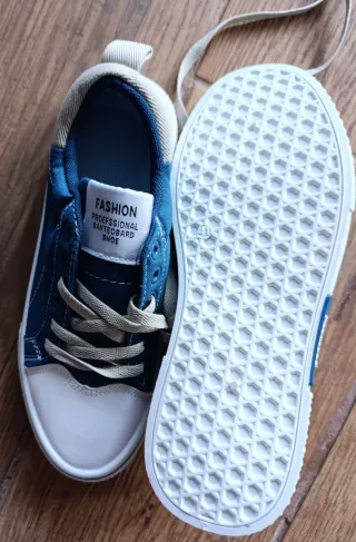 Zapatillas deportivas azules y blancas talla 41