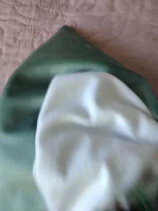 Fiocco natalizio verde e bianco