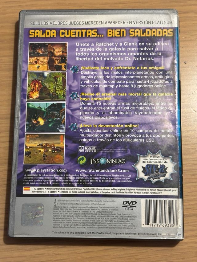 Ratchet & Clank 3 PS2 Platinum