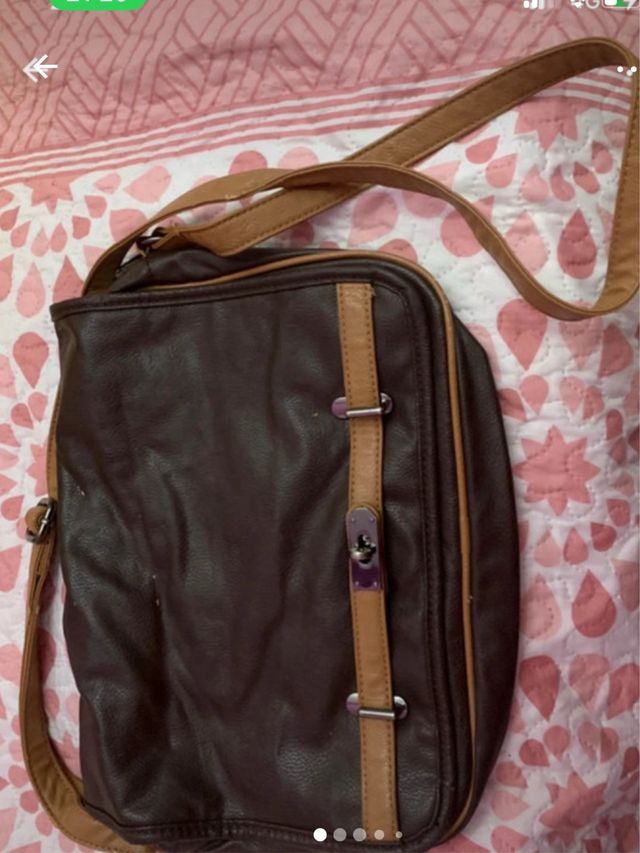 Bolso de mujer azul y multicolor