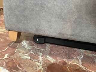 Sillón eléctrico de tela gris