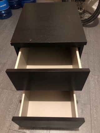 Mesita Noche Ikea Malm Negra