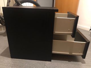 Mesita Noche Ikea Malm Negra