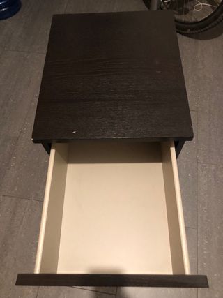 Mesita Noche Ikea Malm Negra