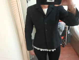 Chaqueta Lana Gris Ralph Lauren Talla XS