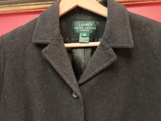 Chaqueta Lana Gris Ralph Lauren Talla XS