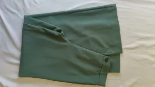 Pantalones anchos Zara verdes