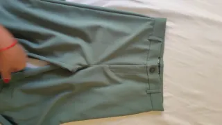 Pantalones anchos Zara verdes