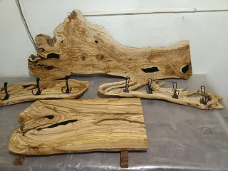 Tablón de olivo para mesa resina