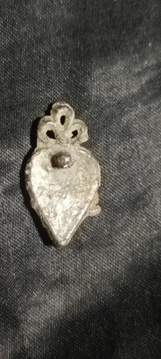 Antigua Medalla/colgante Exvoto Sagrado Corazón