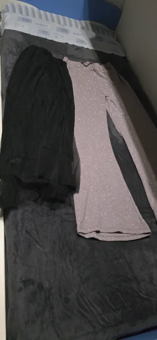 1+1 Pantaloni e gonna glitter