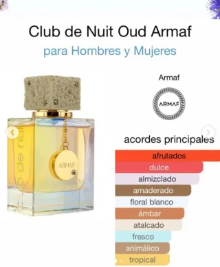 CLUB DE NUIT OUD-ARMAF-PERFUME ARABE-UNISEX