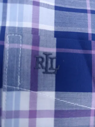 Camisa Ralph Lauren cuadros azul/morado