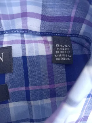 Camisa Ralph Lauren cuadros azul/morado