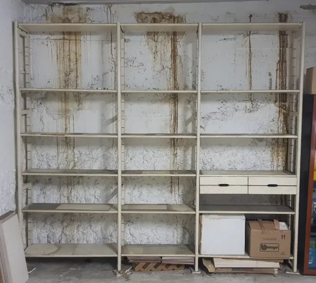 Estantería modular garaje metal y madera