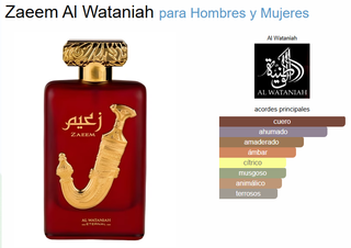 ZAEEM-AL WATANIAH-PERFUME ARABE-UNISEX